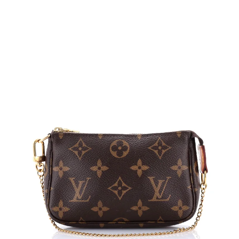 Louis Vuitton handbags with a metal - framed clasp for durabilityPochette Accessoires Monogram Canvas Mini