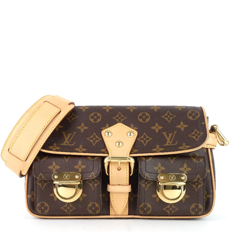 Louis Vuitton Alma bags with a monogram - embossed leather surfaceHudson PM Monogram Canvas Bag