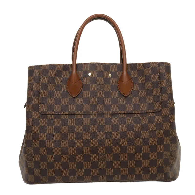 Ladies Louis Vuitton shoulder bags with a magnetic - closure flap for easeLOUIS VUITTON Damier Ebene Ascot Hand Bag N41273 LV  29546A