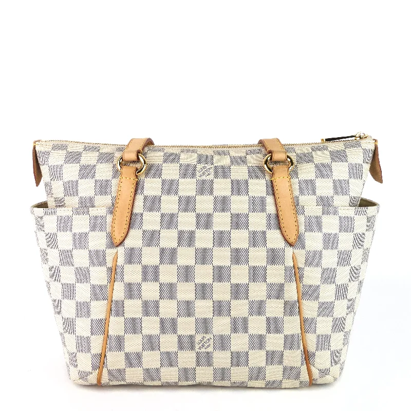 Louis Vuitton backpacks with a padded back panel for comfort during long - wearTotally PM Damier Azur Canvas Bag