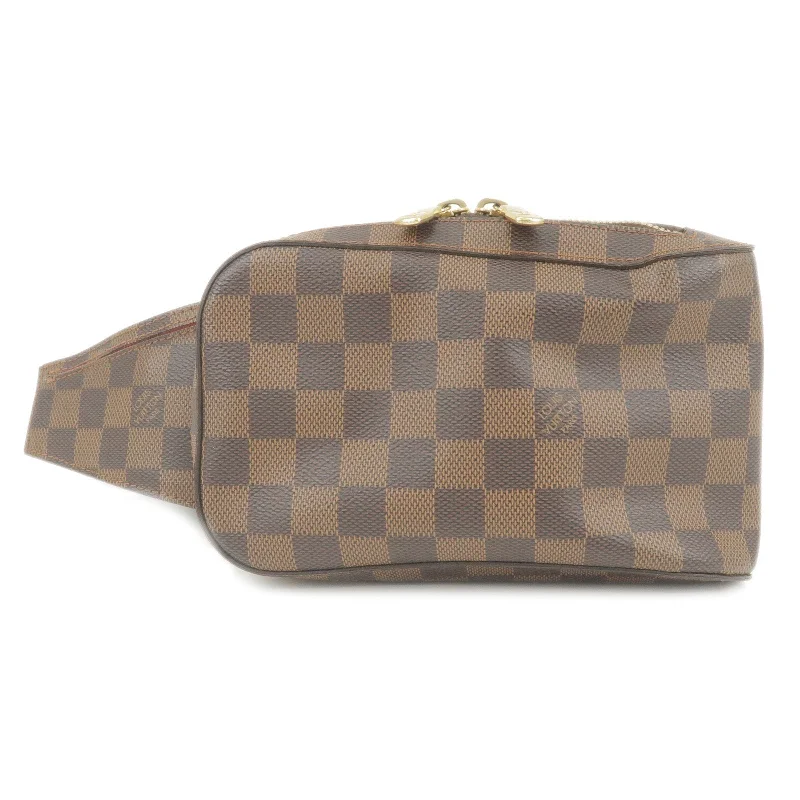 Louis Vuitton Alma bags with a monogram - embossed leather surfaceLouis Vuitton Damier Ebene Geronimos Fanny Pack N51944New F/S