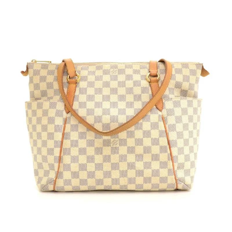 Louis Vuitton backpacks with a multi - pocket organization for functionalityTotally MM Damier Azur Canvas Shoulder Bag