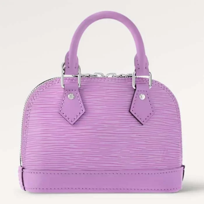 Louis Vuitton Twist bags with a snakeskin - effect panel for a bold lookLouis Vuitton LV Women Nano Alma Handbag Lilas Provence Lilac Epi Grained Cowhide Leather