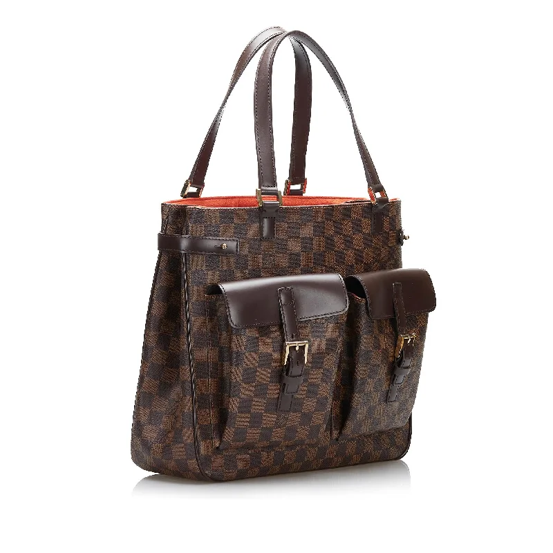 Louis Vuitton Twist bags with a snakeskin - effect panel for a bold lookLouis Vuitton Damier Ebene Uzes (y0s7l7)