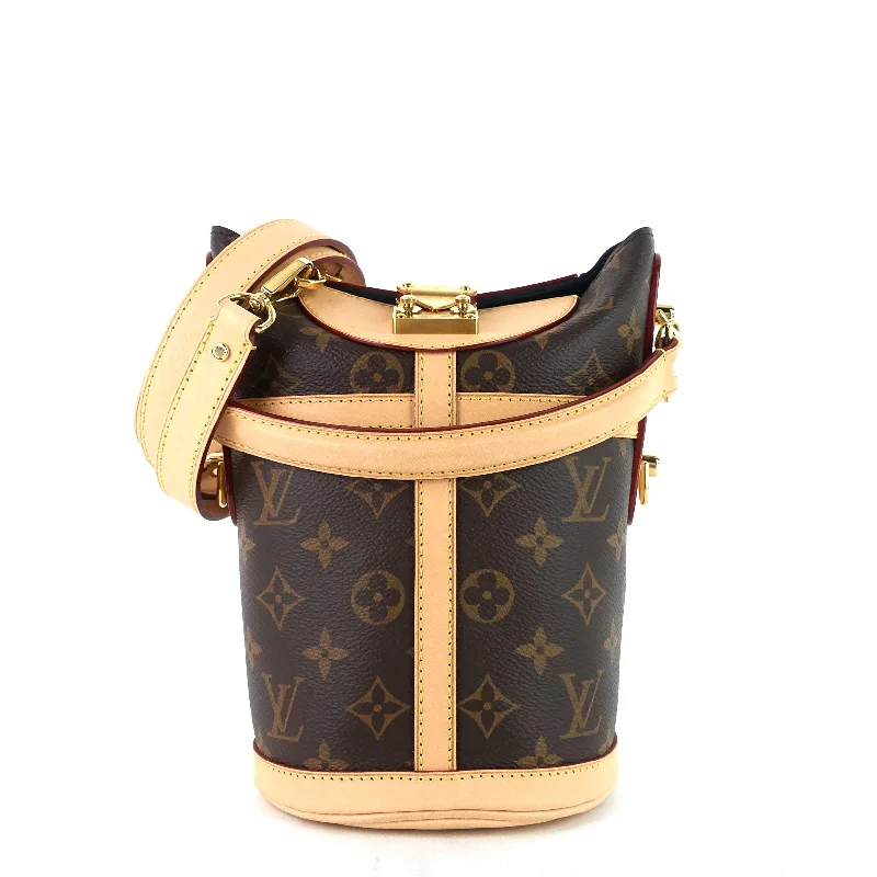 Ladies Louis Vuitton Capucines bags with gold - toned hardwareDuffle Monogram Canvas Bucket Bag