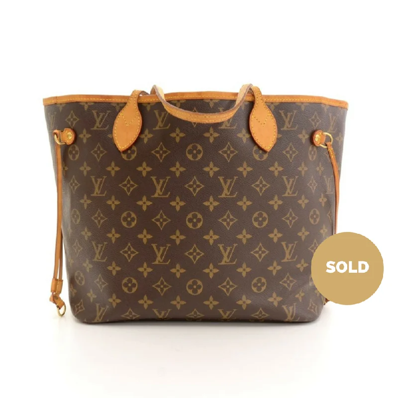 Louis Vuitton Alma bags with a monogram - embossed leather surfaceNeverfull MM Shoulder Bag