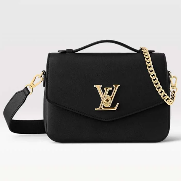 Louis Vuitton backpacks with a sleek, minimalist design for styleLouis Vuitton LV Women Oxford Black Grained Calf Leather Microfiber Lining