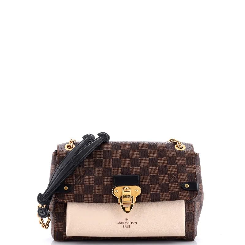 Louis Vuitton bags with a front - zip pocket for small items like keysVavin Handbag Damier with Leather PM