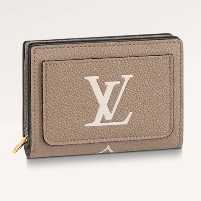 Louis Vuitton backpacks with a hidden back pocket for securityLouis Vuitton LV Unisex Cléa Wallet Cream Monogram Empreinte Embossed Supple Grained Cowhide Leather