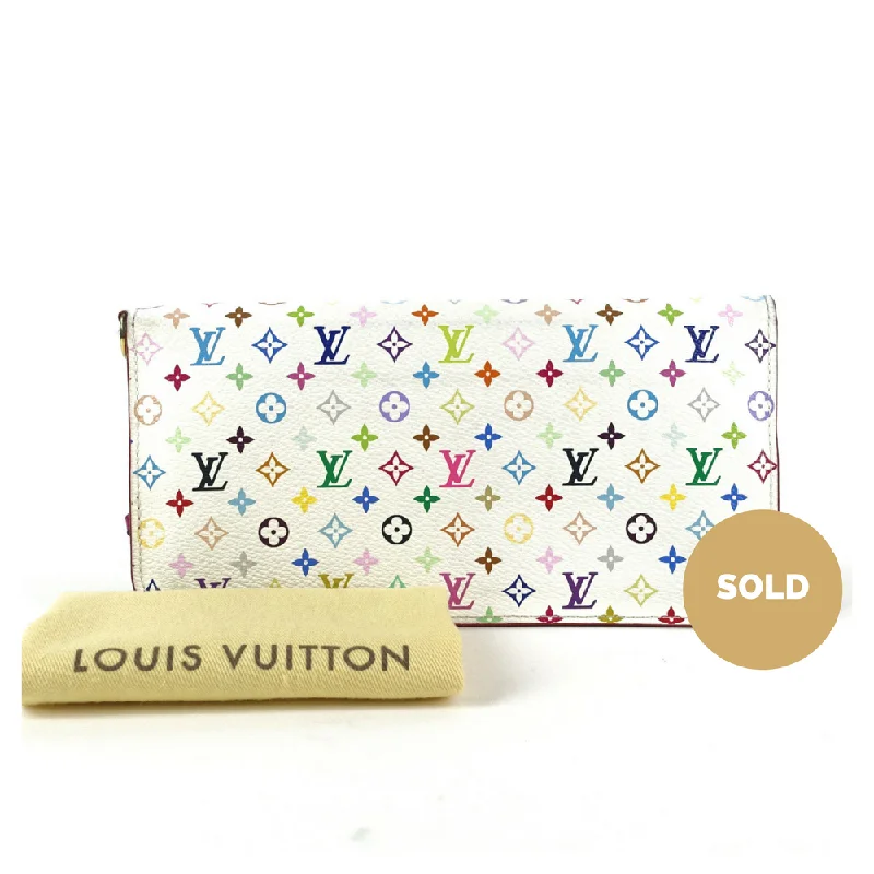 Louis Vuitton bags with a snap - button closure and a decorative charm for styleMulticolore Monogram Canvas Insolite Wallet