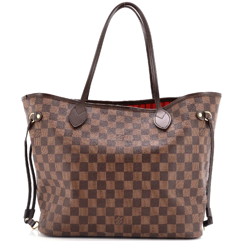 Louis Vuitton Alma bags with a monogram - embossed leather surfaceNeverfull Tote Damier MM