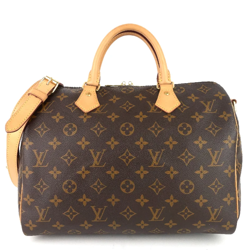 Louis Vuitton bags with a zip - around closure for enhanced securitySpeedy 30 Bandouliere Monogram Canvas Bag