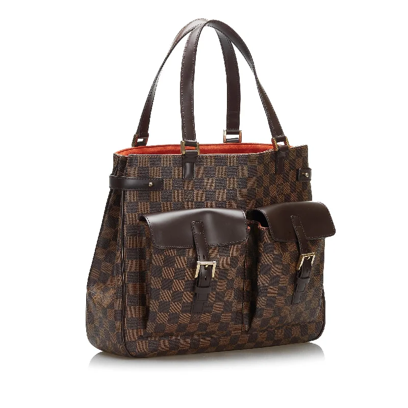 Louis Vuitton Alma bags featuring the signature top - handle designLouis Vuitton Damier Ebene Uzes (37808)