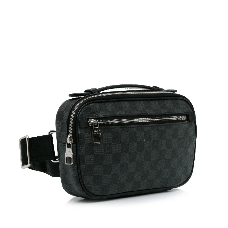 Louis Vuitton bags with a zip - around closure for enhanced securityLouis Vuitton Damier Graphite Ambler (fKsjnu)