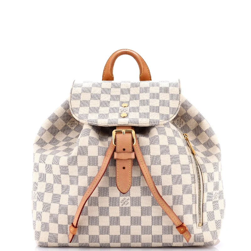 Louis Vuitton backpacks with a padded laptop compartment for travelSperone Backpack Damier