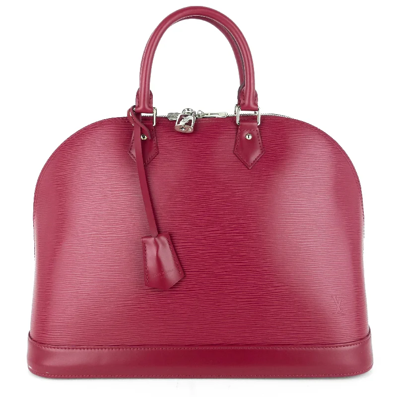 Louis Vuitton bags with a front - zip pocket for small items like keysAlma GM Fuchsia Epi Leather Bag