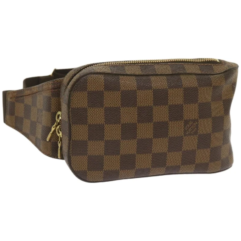 Louis Vuitton backpacks with a padded back panel for comfort during long - wearLouis Vuitton Damier Ebene Geronimos