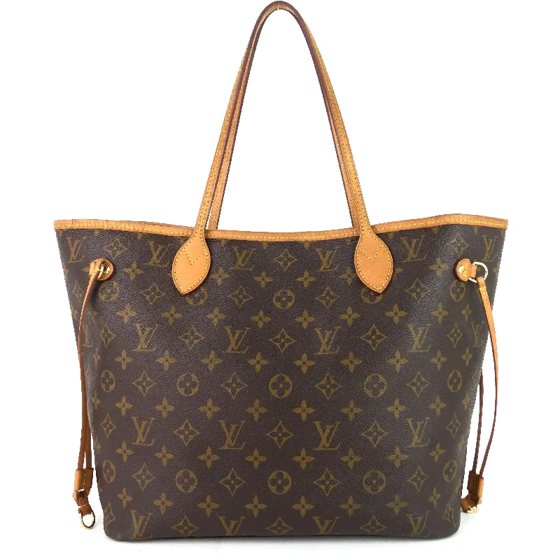 Louis Vuitton handbags with a patent - leather finish for a shiny lookNeverfull MM Monogram Canvas Tote Bag