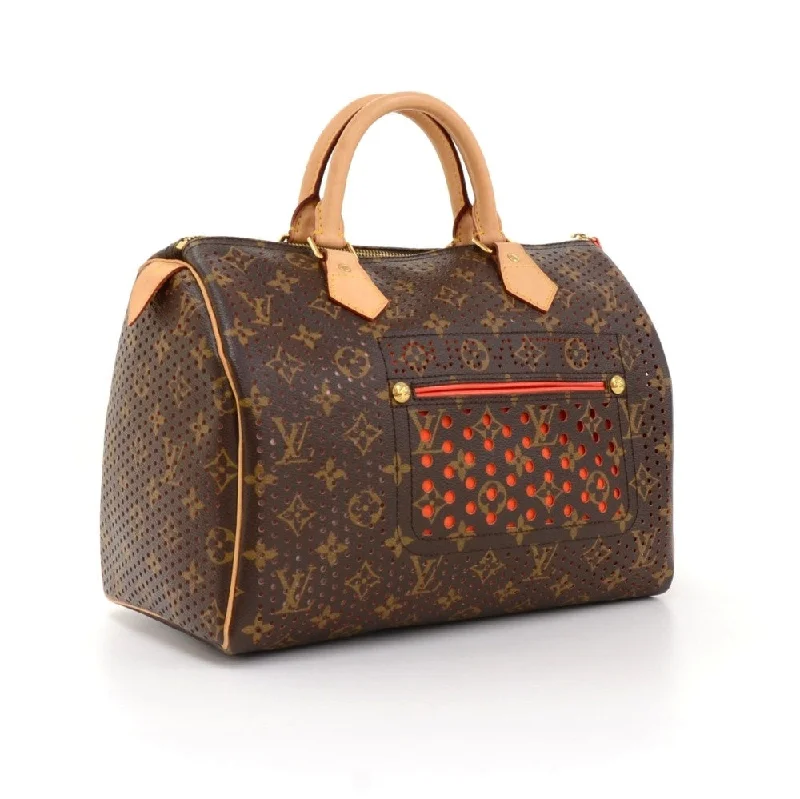 Louis Vuitton Alma bags featuring the signature top - handle designPerforated Speedy 30 Monogram Canvas Handbag - 2006 Limited Edition Bag