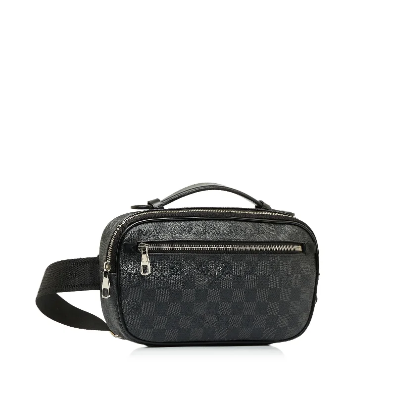 Louis Vuitton handbags with a patent - leather finish for a shiny lookLouis Vuitton Damier Graphite Ambler (5kmLfF)