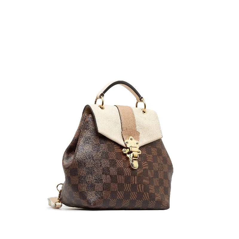 Louis Vuitton Twist bags with a crystal - embellished LV - turnlockLOUIS VUITTON Damier Ebene Clapton Backpack