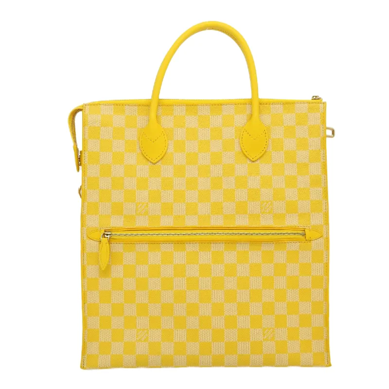 Louis Vuitton Neverfull bags with large capacity for everyday essentialsLOUIS VUITTON Damier Color Mobile 2way Shoulder Bag Yellow N41305 LV Auth 27711A