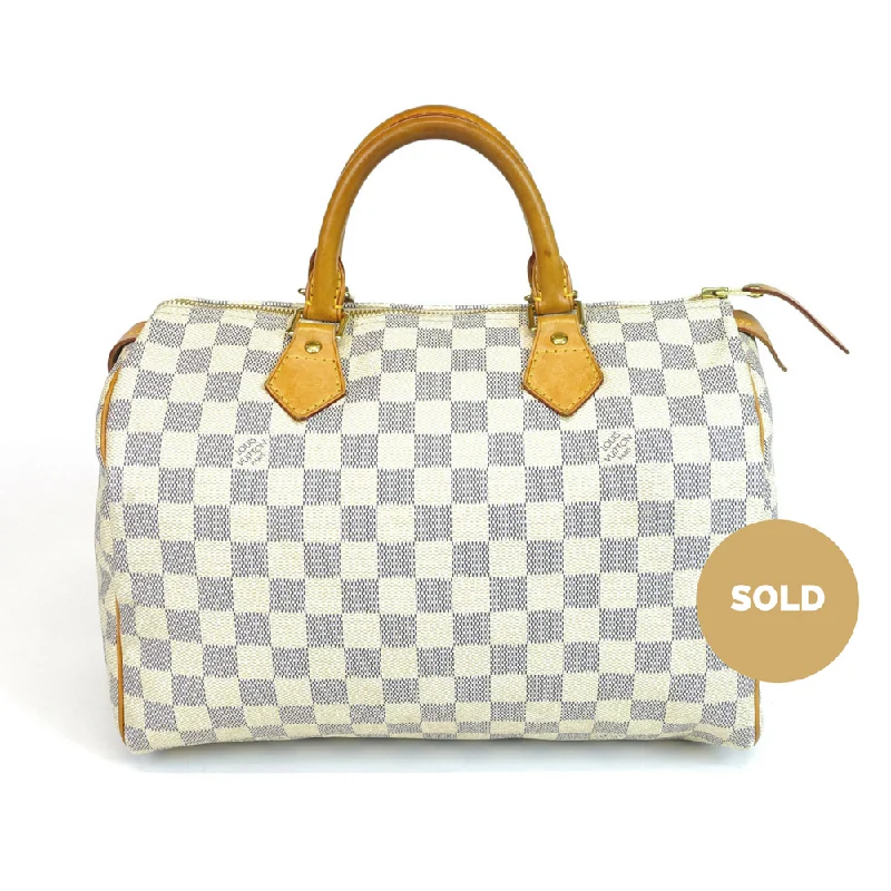 Louis Vuitton handbags with a patent - leather finish for a shiny lookSpeedy 30 Handbag