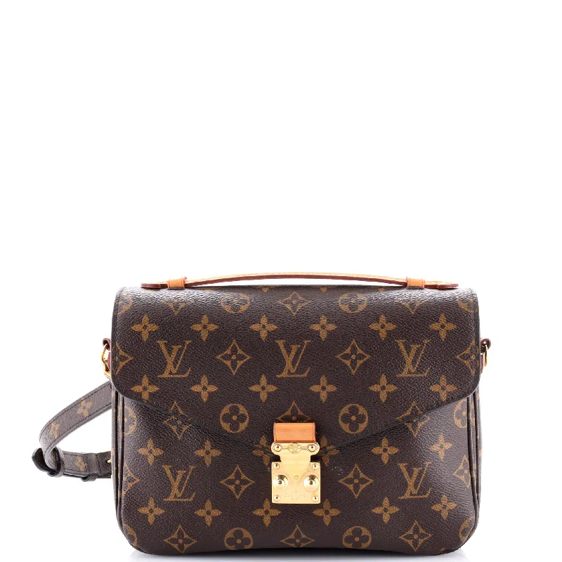 Ladies Louis Vuitton handbags with a detachable coin purse insidePochette Metis Monogram Canvas