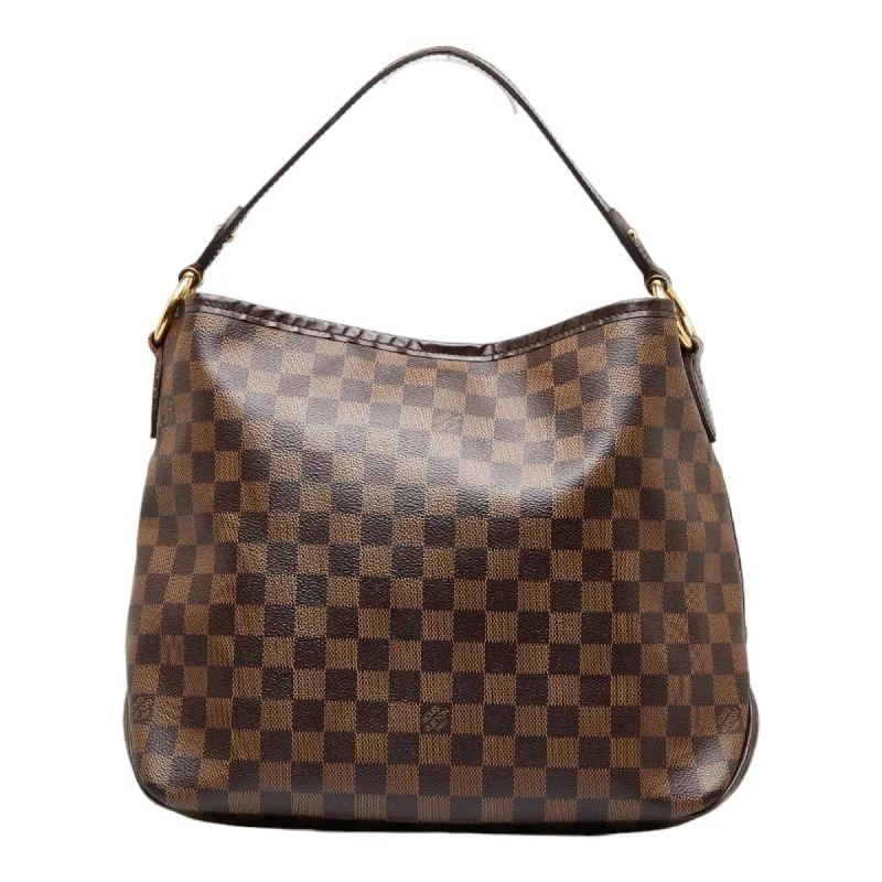 Louis Vuitton Alma bags with a leather - wrapped handle for a luxurious feelLOUIS VUITTON Damier Delightful PM Shoulder Bag N41459 Brown PVC Leather Women's