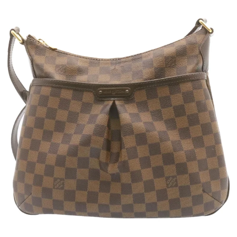 Louis Vuitton handbags with a metal - framed clasp for durabilityLOUIS VUITTON Damier Ebene Bloomsbury PM Shoulder Bag N42251 LV Auth am1120g