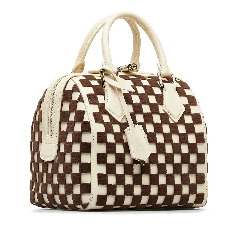 Louis Vuitton backpacks with a hidden back pocket for securityLOUIS VUITTON Damier Cubic Speedy Cube PM Handbag