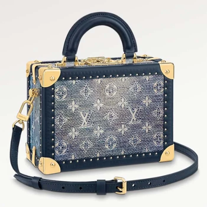 Louis Vuitton bags with a zippered interior pocket for better organizationLouis Vuitton LV Women Petite Valise Top Handle S-Lock Closure Nametag