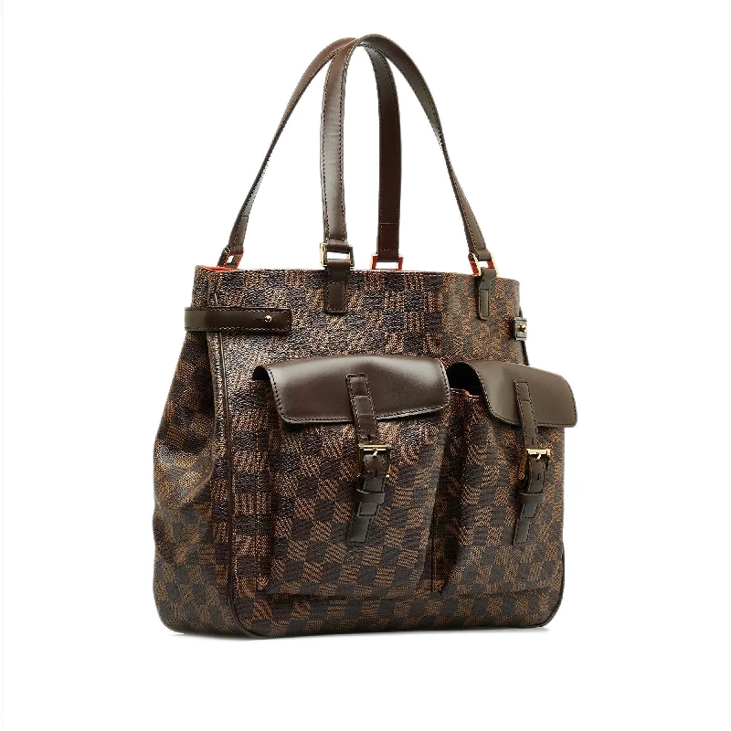 Ladies Louis Vuitton Petite Malle bags with a star - shaped charm for cutenessLouis Vuitton Damier Ebene Uzes (ZOu0ec)