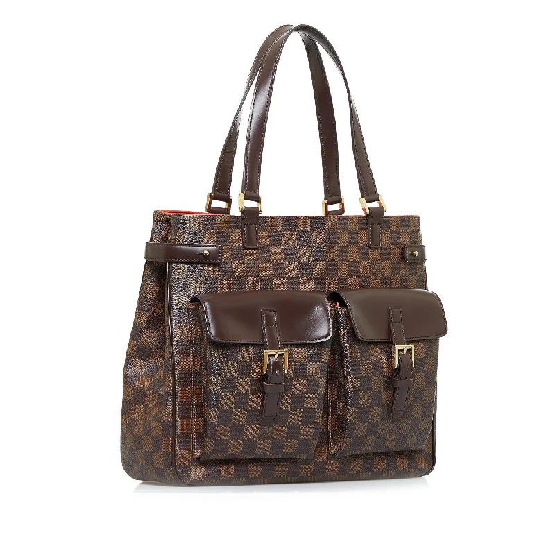 Louis Vuitton handbags with a beaded trim for a touch of glamourLouis Vuitton Damier Ebene Uzes (nSZUGk)