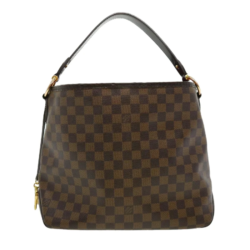 Ladies Louis Vuitton Petite Malle bags with a star - shaped charm for cutenessLOUIS VUITTON Damier Ebene Delightful PM Shoulder Bag N41459 LV Auth 30487