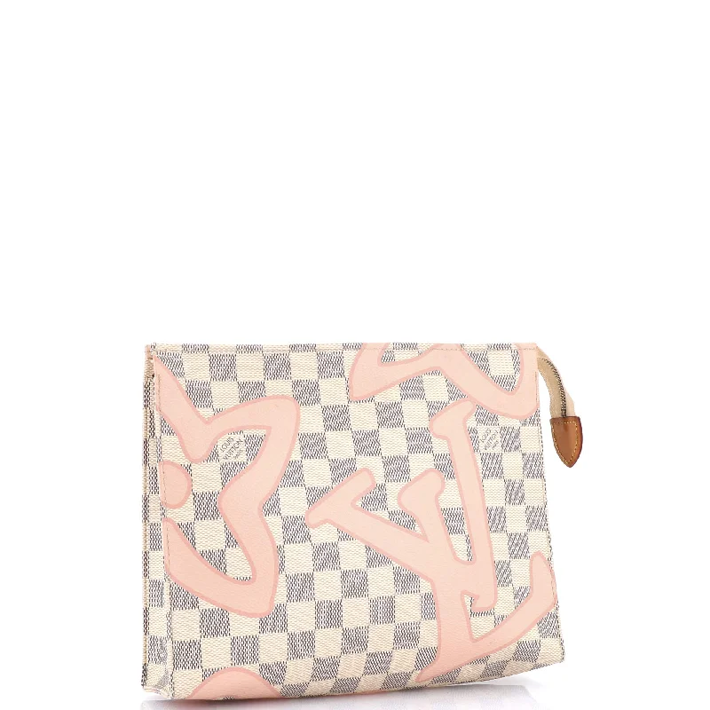 Louis Vuitton crossbody bags with a keychain holder for practicalityToiletry Pouch Limited Edition Damier Tahitienne 26