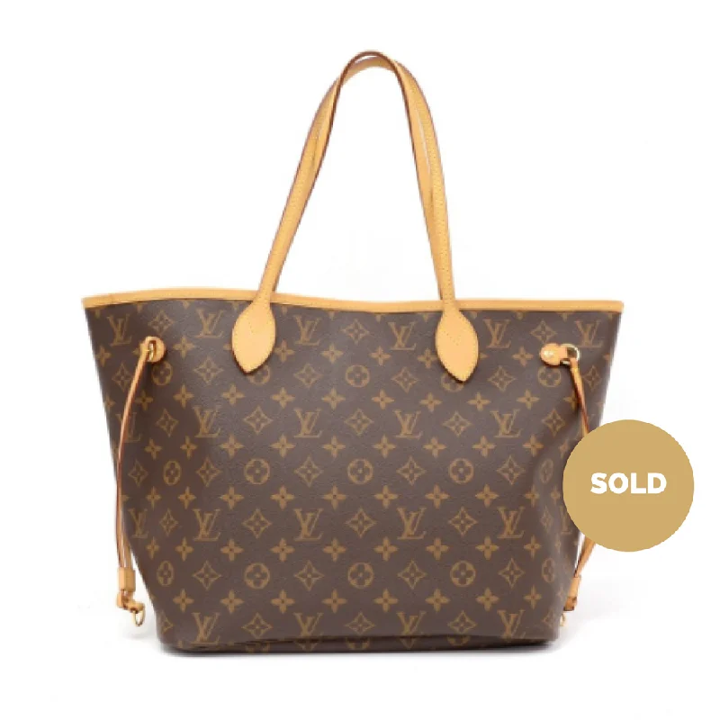 Louis Vuitton handbags with a back - zip pocket for storing valuablesNeverfull MM Tote