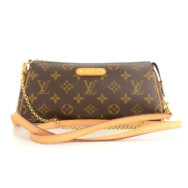 Ladies Louis Vuitton Capucines bags with a detachable shoulder strapEva Monogram Canvas Evening Bag with Strap