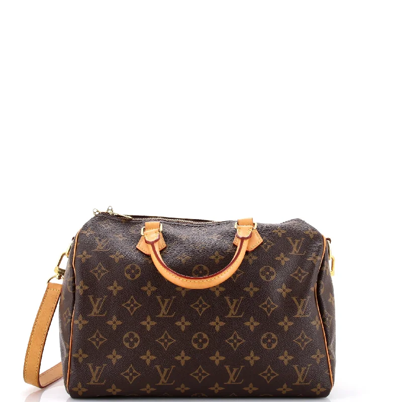 Louis Vuitton tote bags with a double - handle and shoulder - strap optionSpeedy Bandouliere Bag Monogram Canvas 30