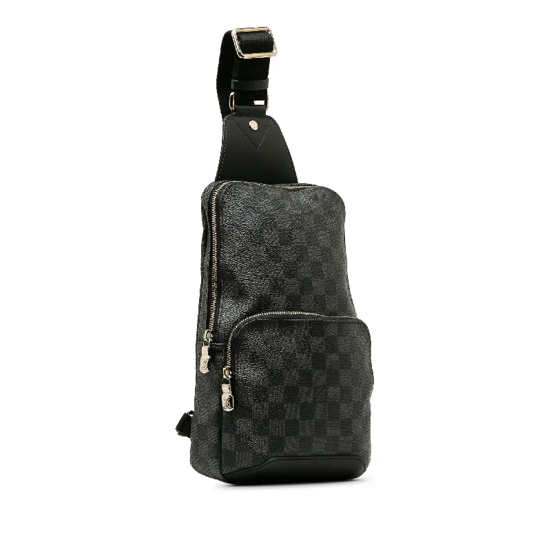 Ladies Louis Vuitton Capucines bags with a detachable shoulder strapLouis Vuitton Damier Graphite Avenue Sling (5T4us2)