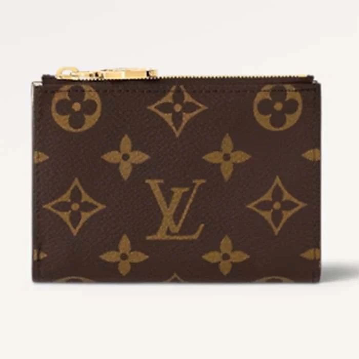 Louis Vuitton bags with a zippered interior pocket for better organizationLouis Vuitton Unisex LV Lisa Wallet Vert Noto Green Monogram Coated Canvas Grained Cowhide Leather