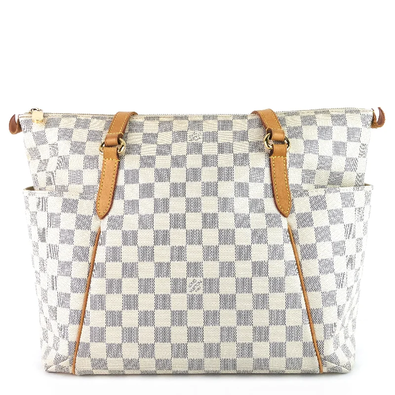 Ladies Louis Vuitton Capucines bags with a detachable shoulder strapTotally MM Damier Azur Bag