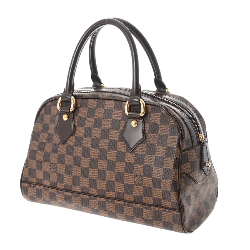 Ladies Louis Vuitton Petite Malle bags in a pastel color for a soft lookLOUIS VUITTON Damier Duomo Brown N60008 Women's Canvas Handbag