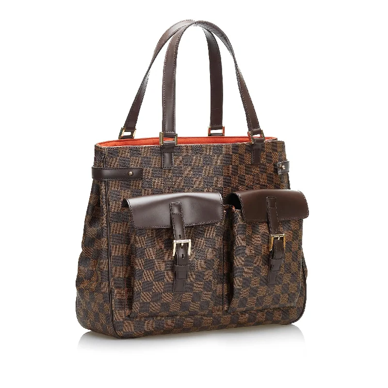 Louis Vuitton bags with a magnetic snap closure for easy accessLouis Vuitton Damier Ebene Uzes 36361)