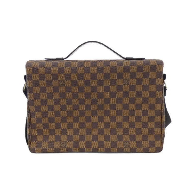 Louis Vuitton bags with a chain - link trim and a leather body for a modern edgeLouis Vuitton Damier Broadw N42270 Shoulder Bag