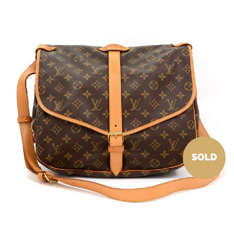 Louis Vuitton Petite Malle bags with a hard - shell structure for uniquenessSaumur 35 Shoulder Bag