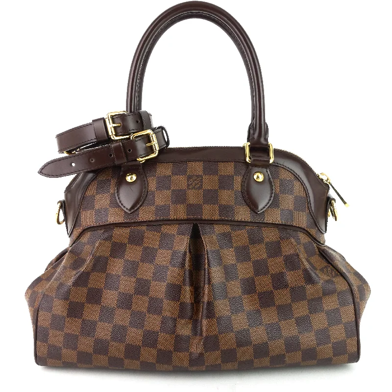 Louis Vuitton handbags with a back - zip pocket for storing valuablesTrevi PM Damier Ebene Canvas Bag