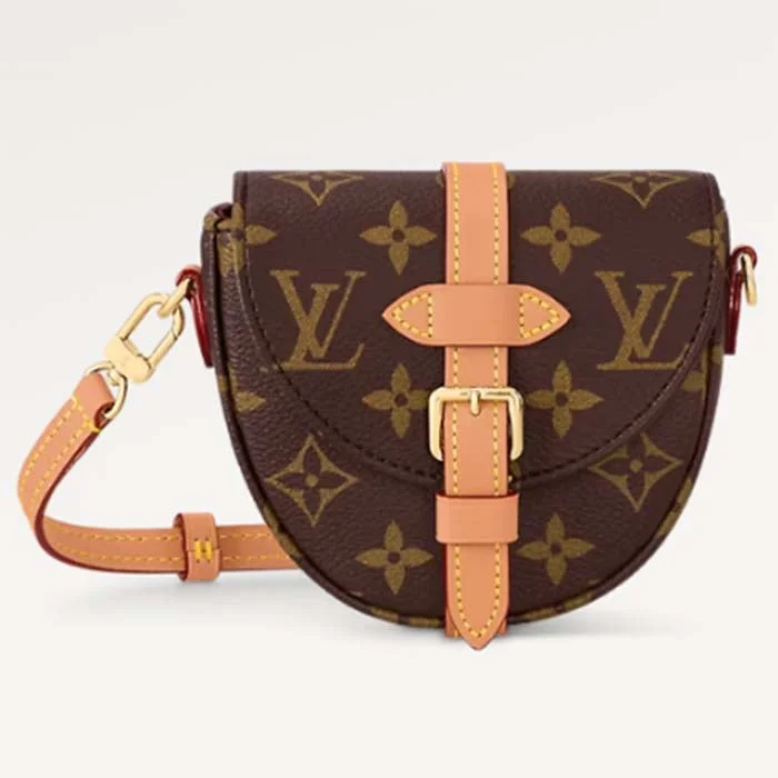 Louis Vuitton backpacks with a multi - pocket organization for functionalityLouis Vuitton LV Women Micro Chantilly Monogram Coated Canvas Natural Cowhide Leather