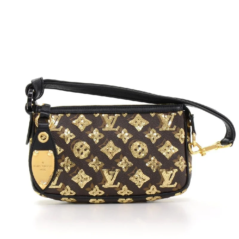 Ladies Louis Vuitton Petite Malle bags with a star - shaped charm for cutenessMonogram Canvas Pochette Accessoires Handbag - 2009 Limited Edition Bag