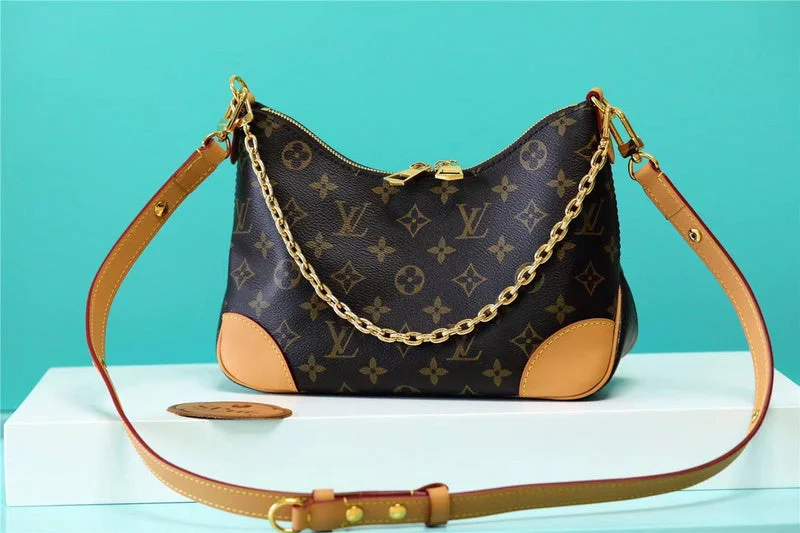 Louis Vuitton bags with a snap - button closure and a decorative charm for styleBC - Louis Vuitton Bags - 7337